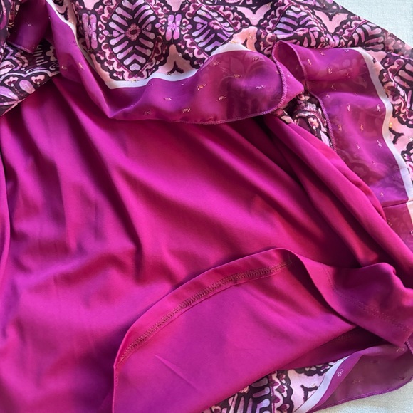 NWT Rabbit Rabbit Rabbit Sleeveless Fit & Flare Midi Dress Berry 16 - Picture 8 of 9